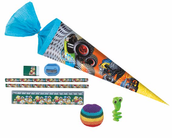 Zuckertüte 35 cm gefüllt, Set 3 Junge/Mädchen